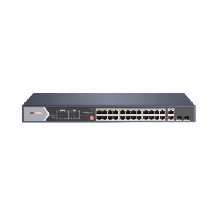 24-портовый некерований Hikvision DS-3E0528HP-E