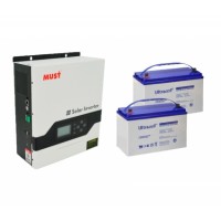 Комплект живлення гібридний MUST PV18-3224VPM + Ultracell UCG100-12 x 2