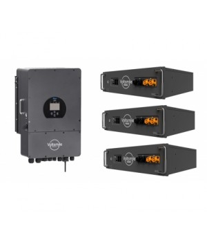 15кВт комплект енергонезалежності Deye Voltsmile 12KW hybrid EU-IP65 + 3шт х Voltsmile V10 Classic