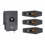 15кВт комплект енергонезалежності Deye Voltsmile 12KW hybrid EU-IP65 + 3шт х Voltsmile V10 Classic