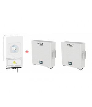 Комплект енергонезалежності 6кВт VTAC Deye SUN-6K-SG03LP1-EU + 2шт х LiFePo4 батарея V-TAC 10кВт