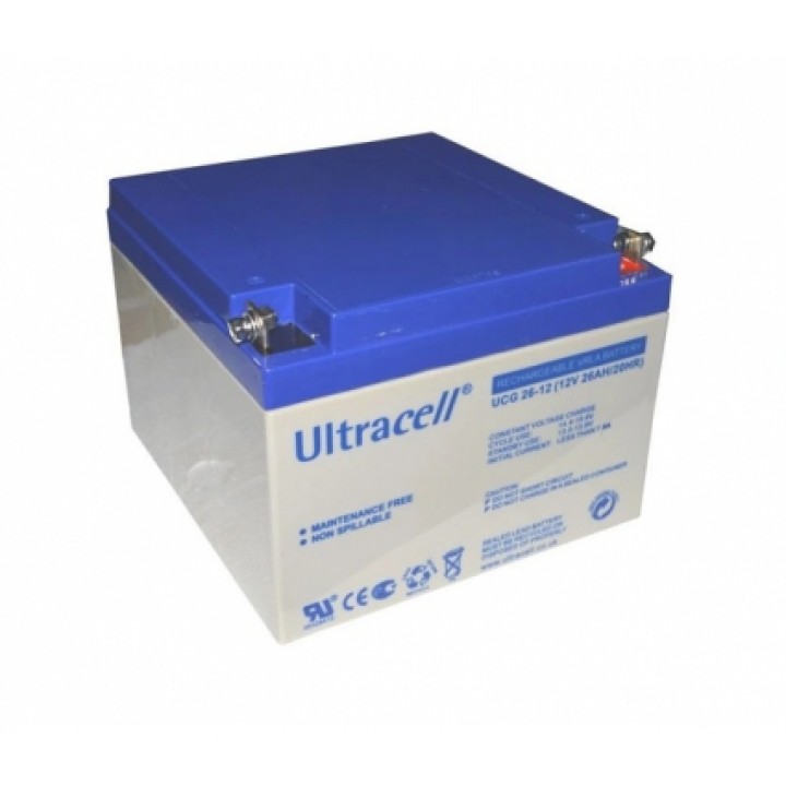 Акумуляторна батарея гелева Ultracell UCG26-12 (12V 26 Ah)