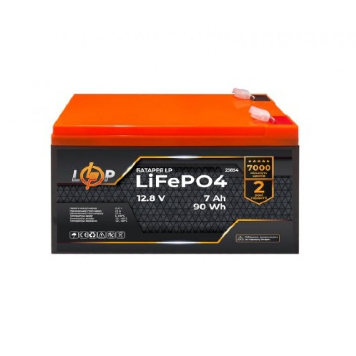 Акумулятор LogicPower LiFePО4 12,8V - 7Ah (90Wh)