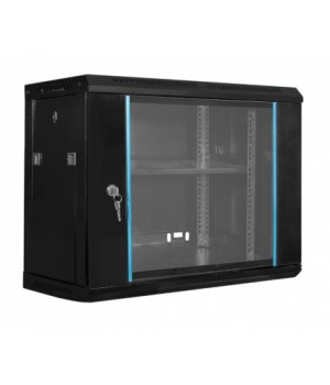 Комутаційна шафа E-Net 9U 600x450x500 чорна (скло)