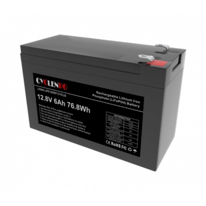 Акумуляторна батарея LiFePО4 Cyclen 12.8V 6Ah