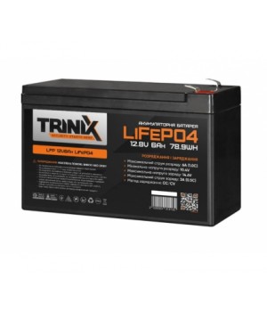 LiFePО4 акумуляторна батарея Trinix LFP 12V6Ah
