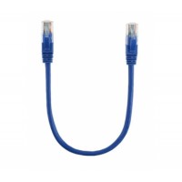 Патч-корд литий UTP Cu RJ45 0,25м синій