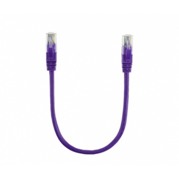 Патч-корд литий UTP Cu RJ45 0,25м фіолетовий