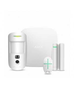 Комплект сигналізації Ajax StarterKit Cam HDR білий