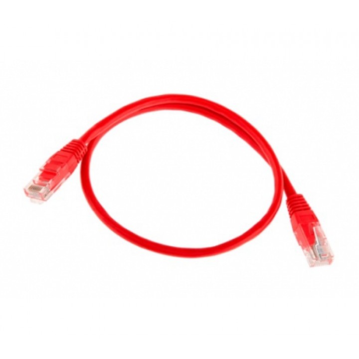 Патч-корд литий UTP Cu RJ45 0,25м червоний