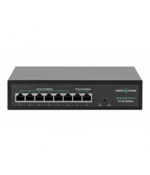 PoE комутатор GreenVision GV-015-D-06+2P