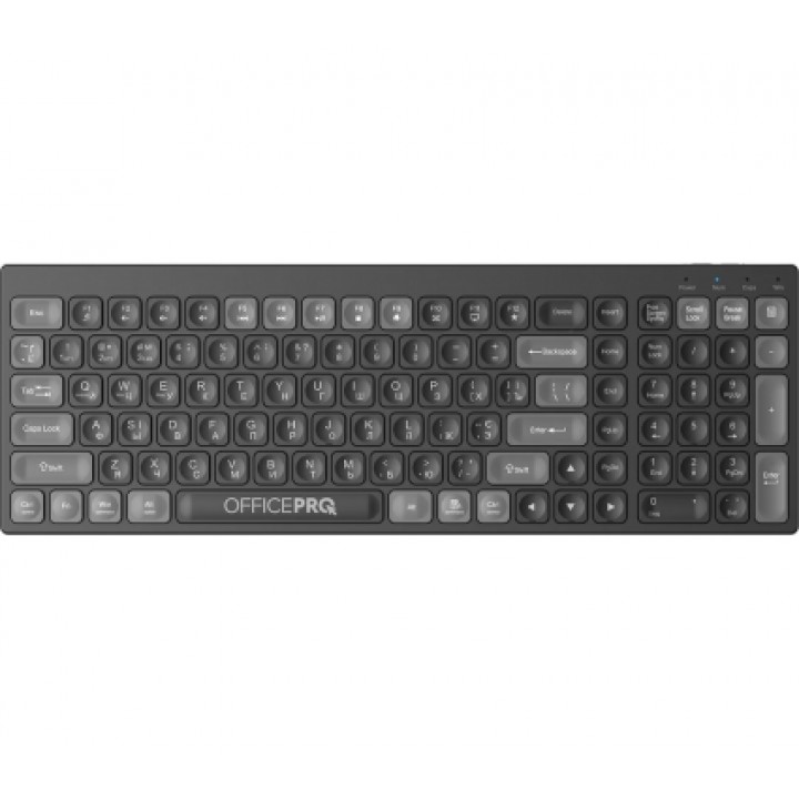 Клавіатура OfficePro SK985BWireless/Bluetooth Black