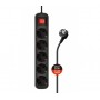 Мережевий фільтр COLORWAY CW-PSEA52BK Black, 5 розеток, 2м