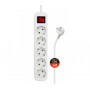 Мережевий фільтр COLORWAY CW-PSEA55W White, 5 розеток, 5м