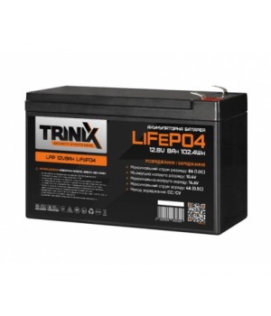 LiFePО4 акумуляторна батарея Trinix LFP 12V8Ah
