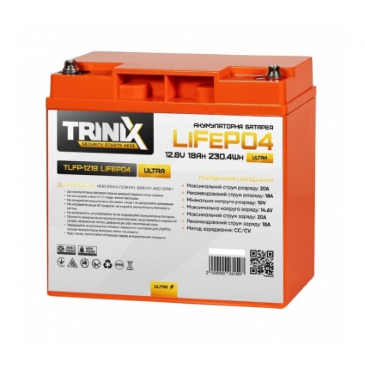LiFePО4 акумуляторна батарея Trinix TLFP-1218 Ultra