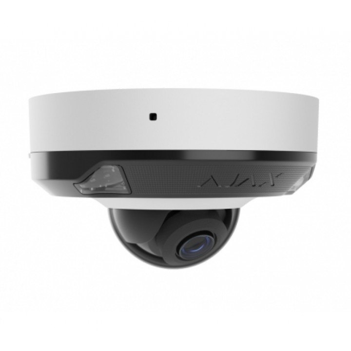 Дротова охоронна IP-камера Ajax DomeCam Mini HL white (8Mp/2.8mm)