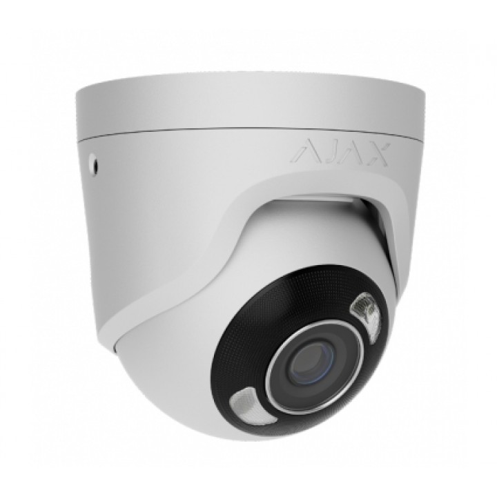 Дротова охоронна IP-камера Ajax TurretCam HL white (5Mp/4mm)
