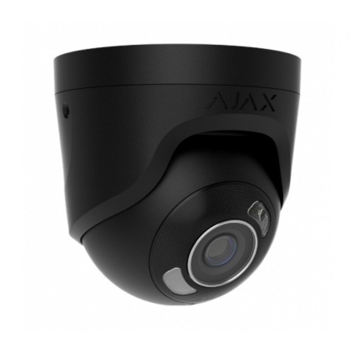 Дротова охоронна IP-камера Ajax TurretCam HL black (8Mp/2.8mm)