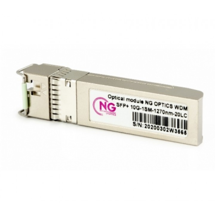 Оптичний модуль NG OPTICS SFP+ 10G -1SM 1270nm-20LC