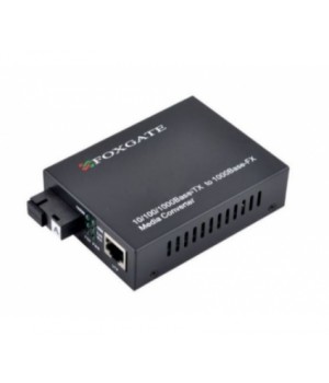Медіаконвертер FoxGate EC-Q-1G-1SM-1310nm, SC, 20km