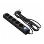 Мережевий фільтр 2E 5 розеток 1.5 м Black (2E-U05ES15M1.5BK)