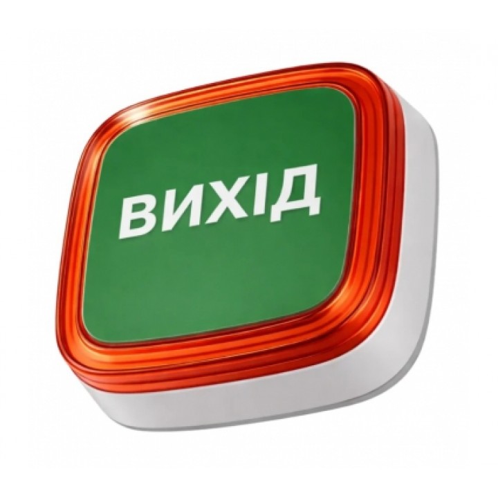 Бездротовий світловий оповіщувач ВИХІД Ajax FireProtect (VAD) EN54 Jeweller