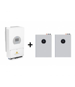 Комплект енергонезалежності Deye SUN-8K-SG05LP1-EU-AM2-P + Deye SE-F5 PRO-C 5кВт
