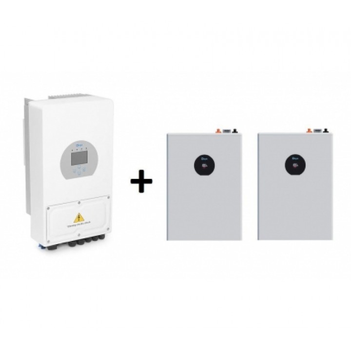 Комплект енергонезалежності Deye SUN-8K-SG05LP1-EU-AM2-P + Deye SE-F5 PRO-C 5кВт