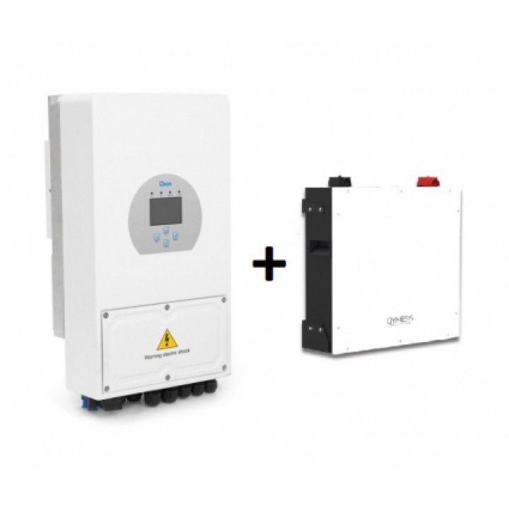 Комплект енергонезалежності 6кВт Deye SUN-6K-SG05LP1-EU-AM2-P + LiFePo4 батарея Dyness 5кВт
