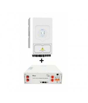 Комплект енергонезалежності 6кВт Deye SUN-6K-SG05LP1-EU-AM2-P + Deye SE-G5.1 Pro-B 5кВт