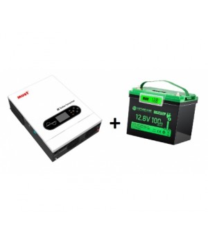 Комплект живлення MUST PV18-2012ECO + HYSINCERE 12.8V 100Аh LiFePO4