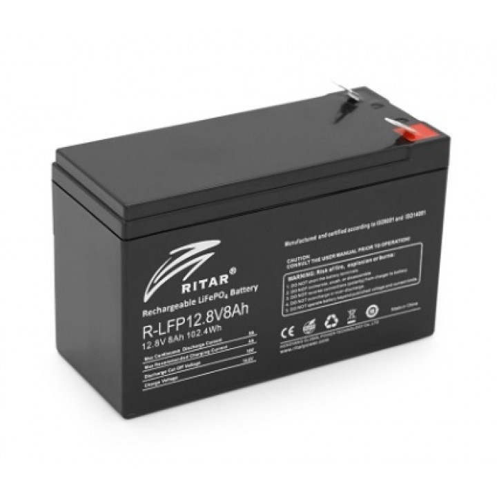 LiFePo4 акумуляторна батарея Ritar R-LFP12.8V6AH