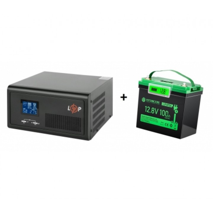 1кВт комплект енергонезалежності LogicPower LPE-B-PSW-1500VA + HYSINCERE 12.8V 100Аh LiFePO4