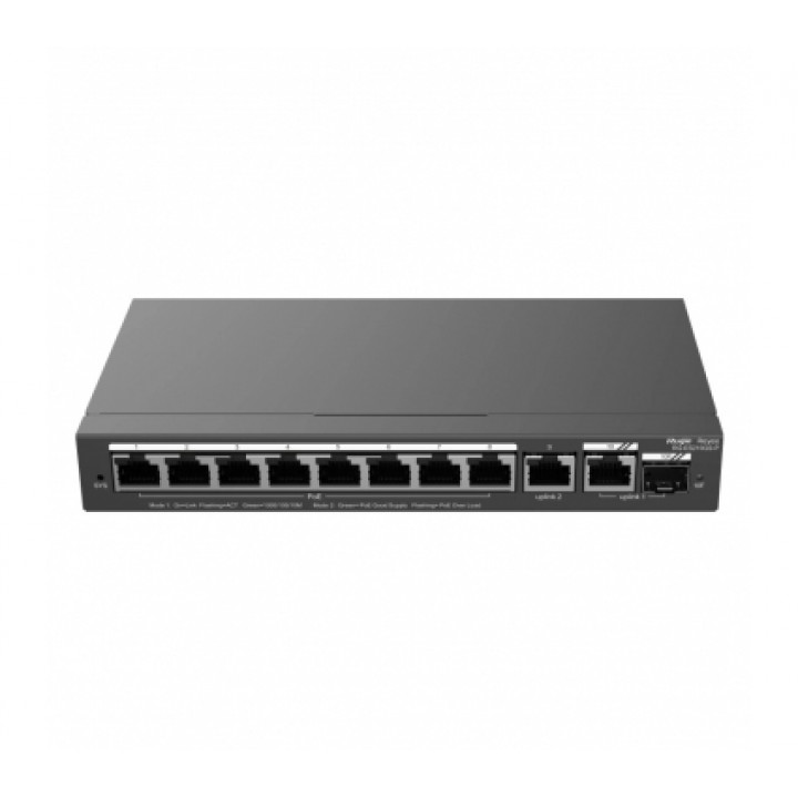 Комутатор 10 портів керований Ruijie RG-ES210GS-P PoE