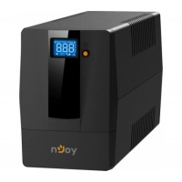 Джерело безперебійного живлення NJOY Horus Plus 600 (PWUP-LI060H1-AZ01B) Lin.int., AVR, 2 x евро, USB, LCD, пластик