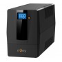 Джерело безперебійного живлення NJOY Horus Plus 600 (PWUP-LI060H1-AZ01B) Lin.int., AVR, 2 x евро, USB, LCD, пластик