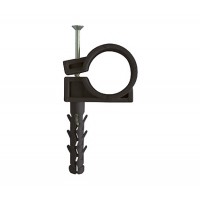Кріплення труби Apro 25mm black (50psc)