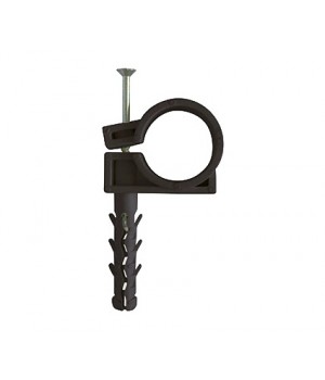 Кріплення труби Apro 25mm black (50psc)