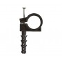 Кріплення труби Apro 25mm black (50psc)