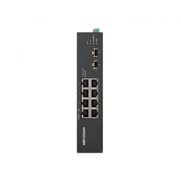 8-портовий некерований POE комутатор Hikvision DS-3T0510HP-E/HS