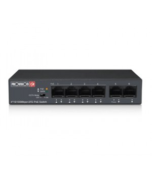 6-портовий PoE комутатор Provision-ISR POES-0460C+2I-V2
