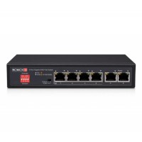 6-портовий PoE комутатор Provision-ISR POES-0472GC+2G