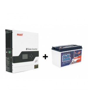Комплект MUST PV18-2012PRO + LiFePO4 акб TimeUSB 12.8V 140Ah (1792Wh)
